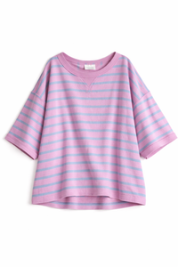 Picnic Striped Boxy Tee