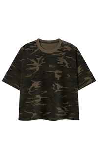 Camo Feral Mom's Tee