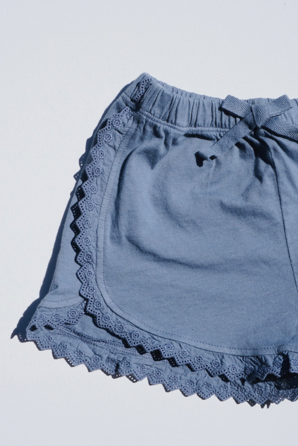 Embroidered Cotton Pull-Up Shorts