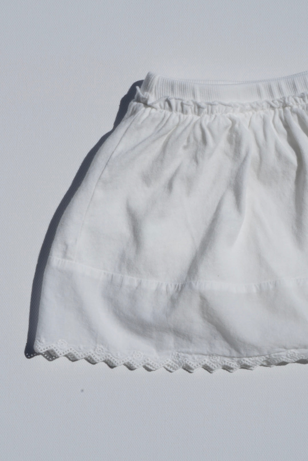 Embroidered Skirt with Diaper Cover