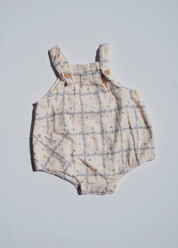 Shortie Printed Organic Muslin Cotton Romper