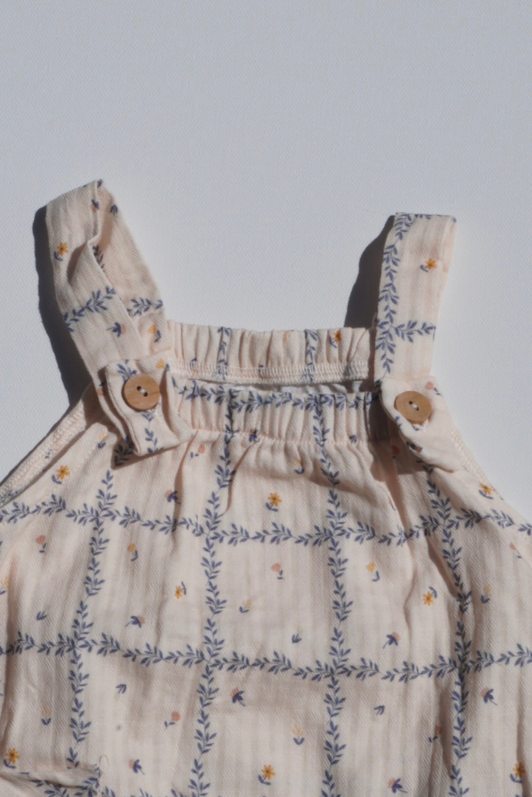 Shortie Printed Organic Muslin Cotton Romper