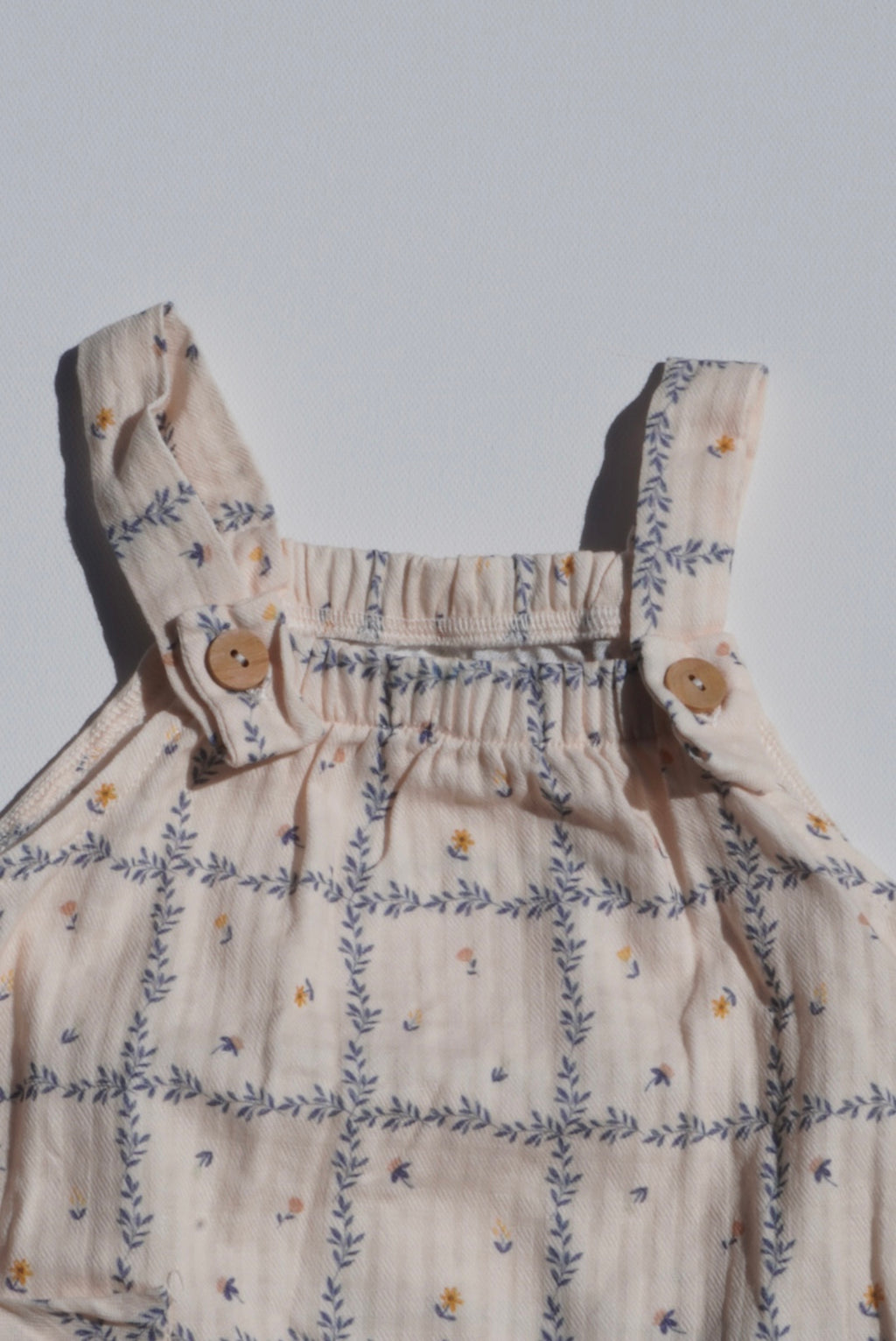 Shortie Printed Organic Muslin Cotton Romper