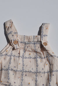 Shortie Printed Organic Muslin Cotton Romper