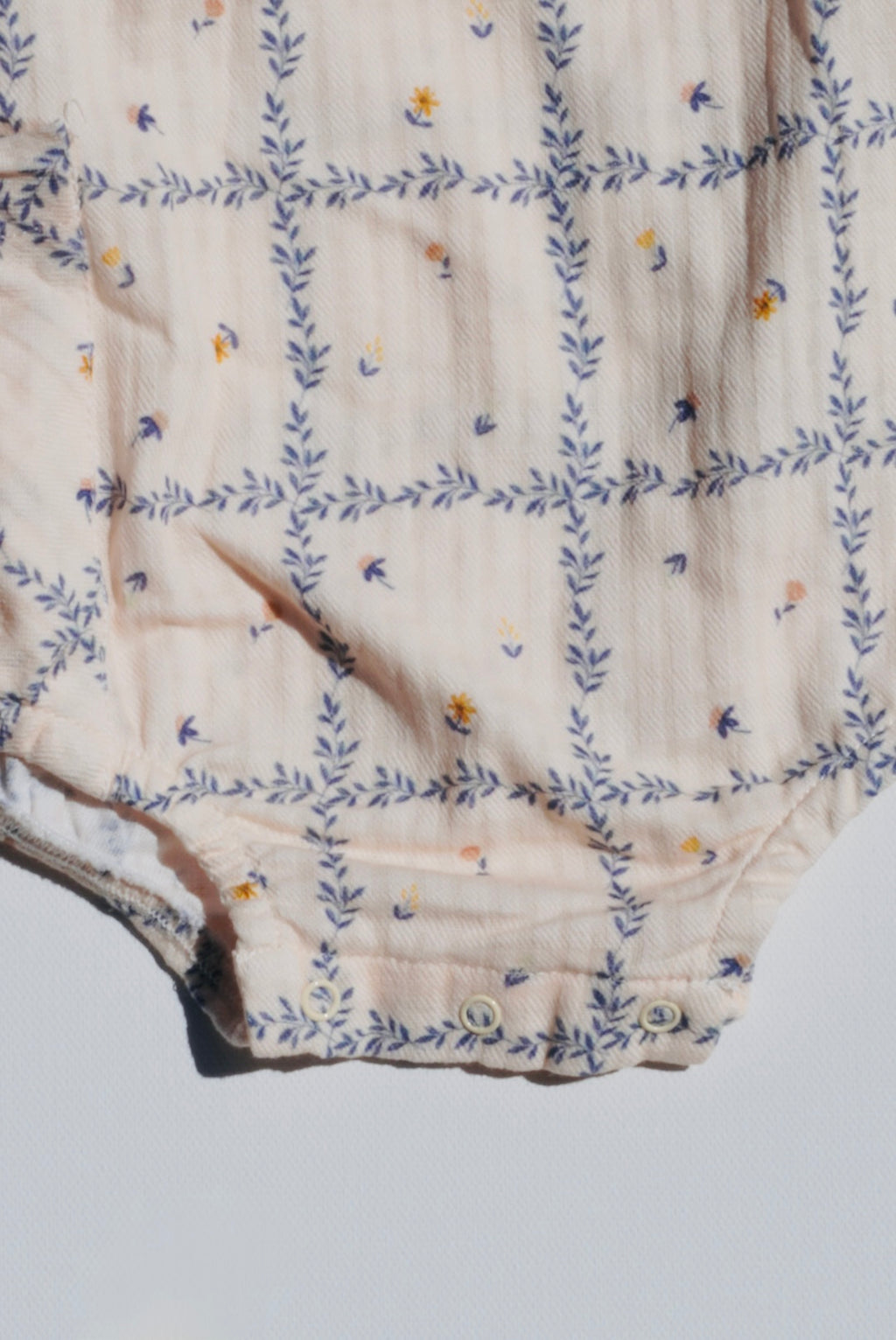Shortie Printed Organic Muslin Cotton Romper