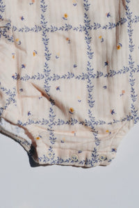 Shortie Printed Organic Muslin Cotton Romper