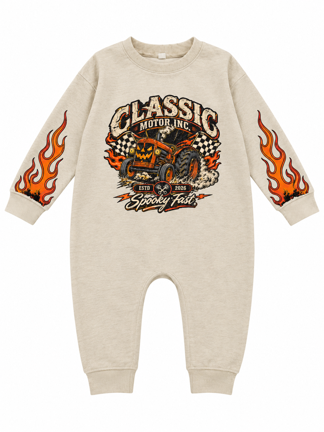 Classic Halloween Motor Baby Romper