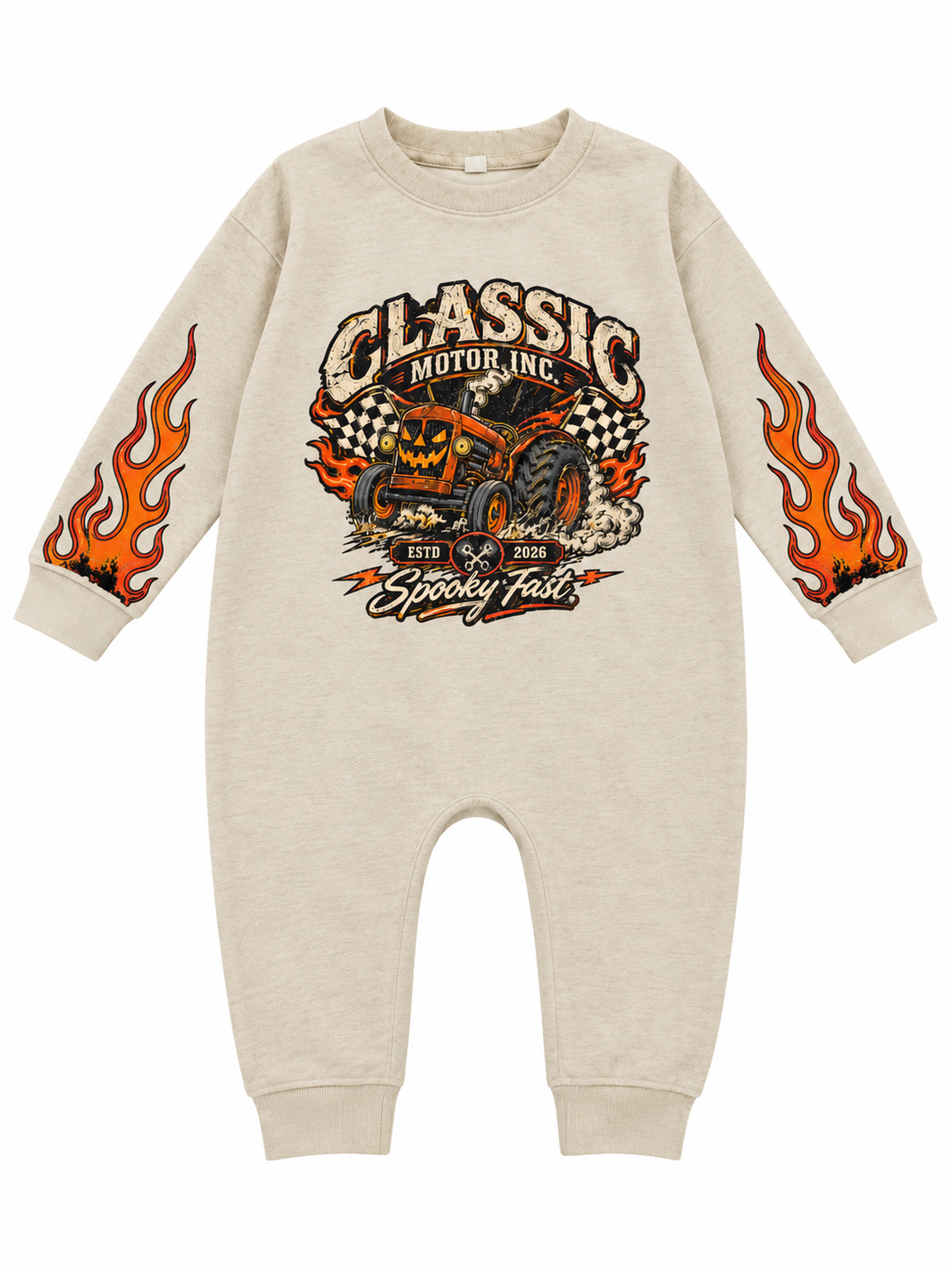 Classic Halloween Motor Baby Romper