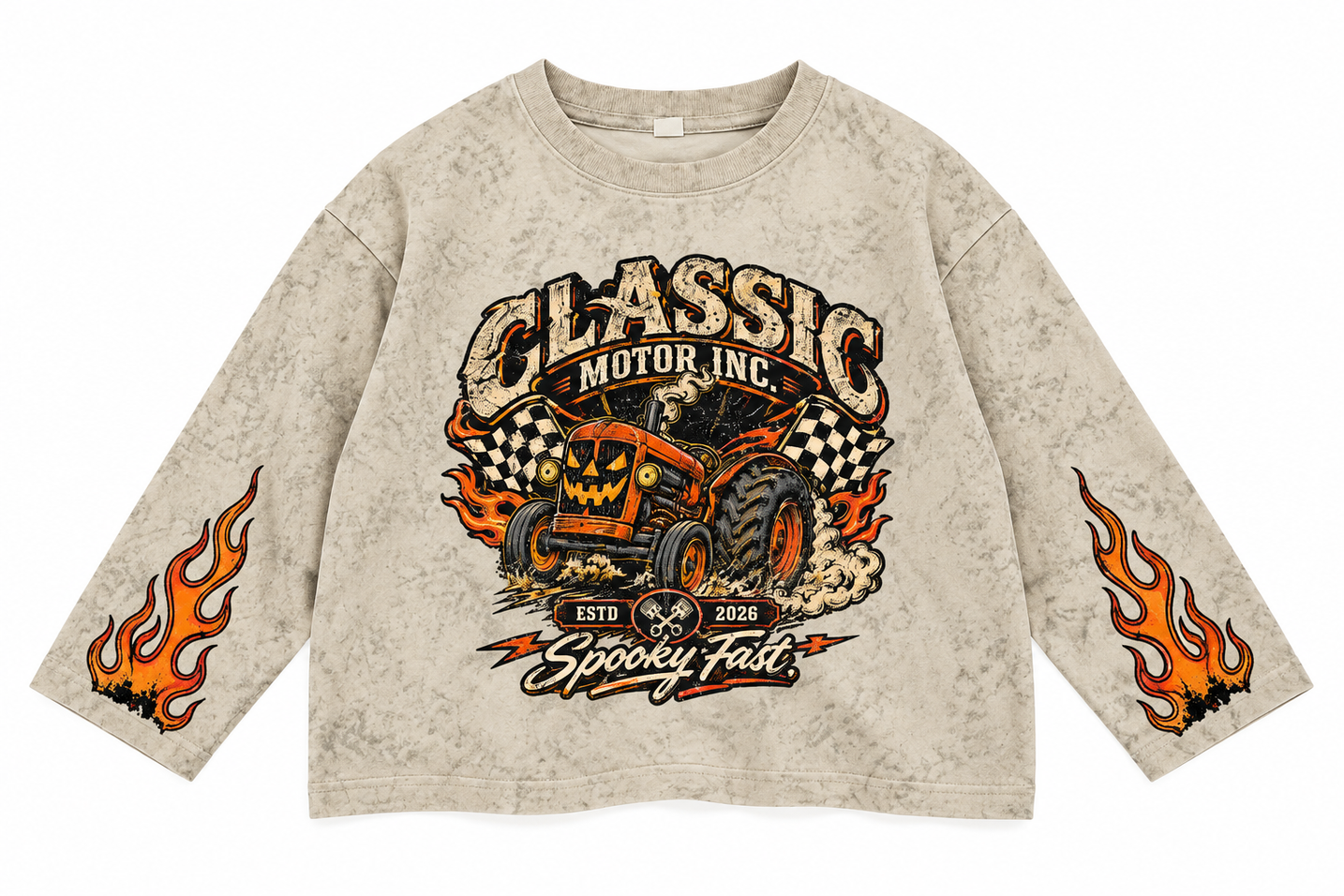 Halloween Motor Long Shirt